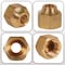 Everflow 1/2" x 3/8" Reducing Short Nut for Flare Pipe Fittings; Forged Brass F41FSR-1238 - alternate 2